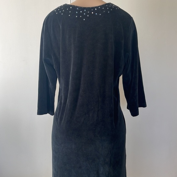 QUACKER 🦆 FACTORY Velvet w Pockets size MEDIUM Womens DRESS - Picture 9 of 16